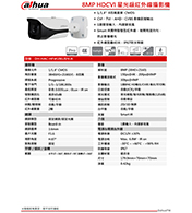 DH-HAC-HFW2802EN-A 8MP HDCVI 星光級紅外線攝影機