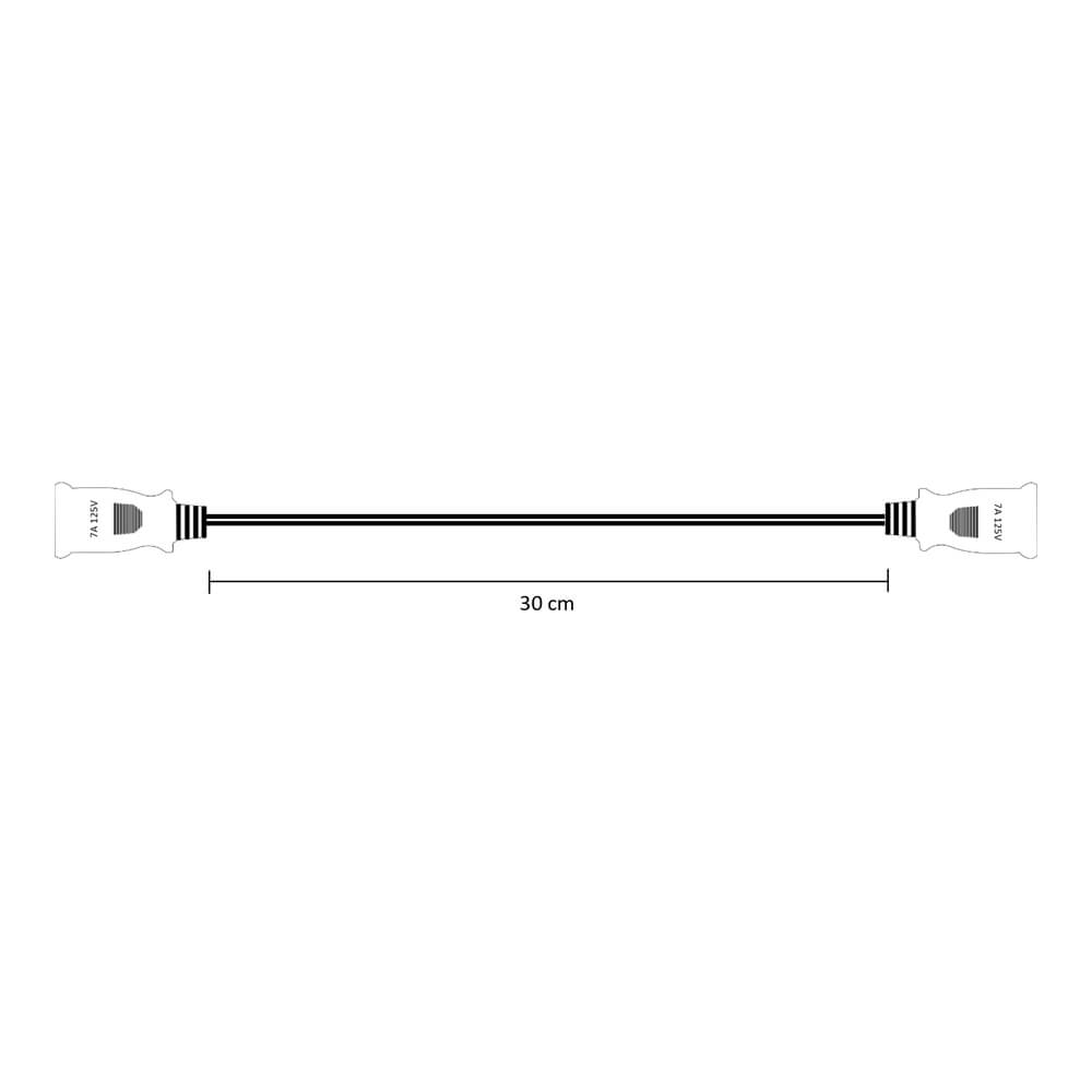 LINE-11-1 AC 雙母頭2芯電源線