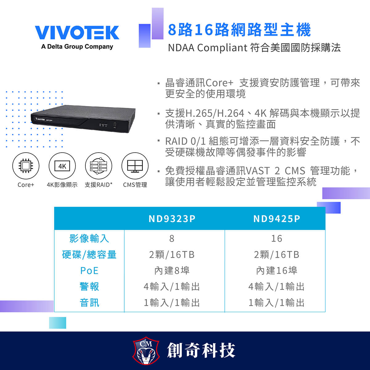 VIVOTEK網路型主機